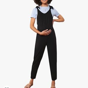 COPY - Maternity Jumpsuit with shoulder ties